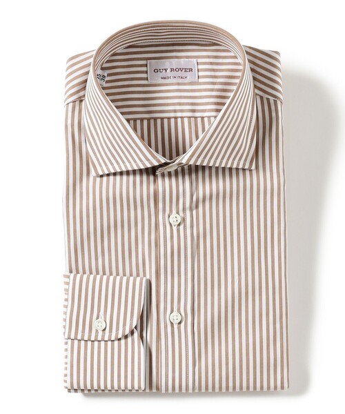 GUY ROVER（ギローバー）の「GUY ROVER / ストライプ ワイドカラーシャツ（シャツ/ブラウス・メンズ・ブルー系その他3・37/38/39/41）」の2枚目の写真