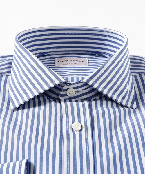 GUY ROVER（ギローバー）の「GUY ROVER / ストライプ ワイドカラーシャツ（シャツ/ブラウス・メンズ・ブルー系その他3・37/38/39/41）」の7枚目の写真