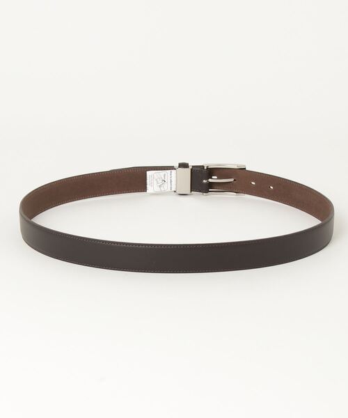 KATHARINE HAMNETT LONDON （キャサリンハムネットロンドン）の「KATHARINE HAMNETT LONDON/キャサリンハムネットロンドン 日本製 本革ベルト (KHB-5070223)（ベルト・メンズ・ブラック/ダークブラウン・FREE）」の3枚目の写真