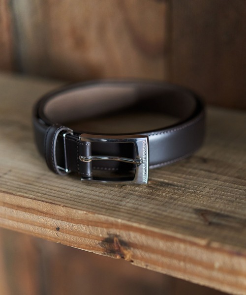 KATHARINE HAMNETT LONDON （キャサリンハムネットロンドン）の「KATHARINE HAMNETT LONDON/キャサリンハムネットロンドン 日本製 本革ベルト (KHB-5070223)（ベルト・メンズ・ブラック/ダークブラウン・FREE）」の5枚目の写真