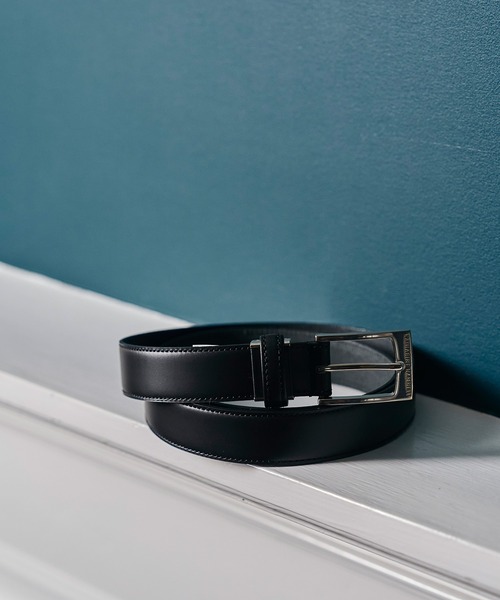 KATHARINE HAMNETT LONDON （キャサリンハムネットロンドン）の「KATHARINE HAMNETT LONDON/キャサリンハムネットロンドン 日本製 本革ベルト (KHB-5070223)（ベルト・メンズ・ブラック/ダークブラウン・FREE）」の8枚目の写真