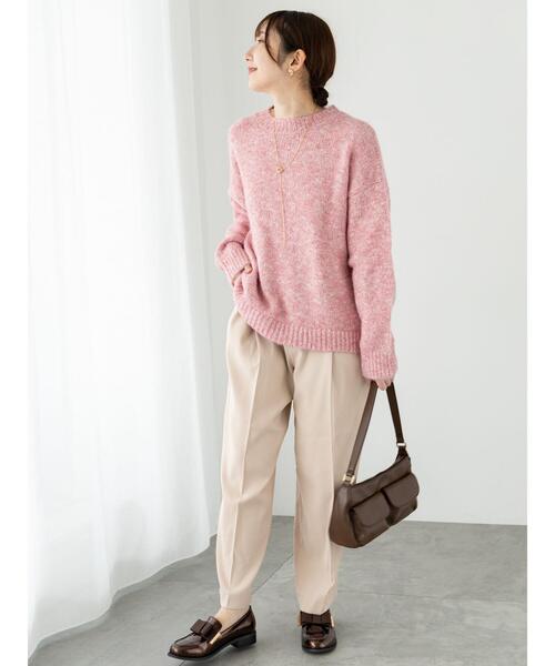 Te chichi TERRASSE（テチチテラス）の「コクーンタックパンツ（その他パンツ・レディース・チャコールグレー/オフホワイト/モカ・F）」の5枚目の写真