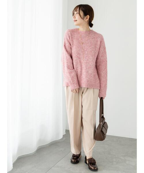 Te chichi TERRASSE（テチチテラス）の「コクーンタックパンツ（その他パンツ・レディース・チャコールグレー/オフホワイト/モカ・F）」の6枚目の写真