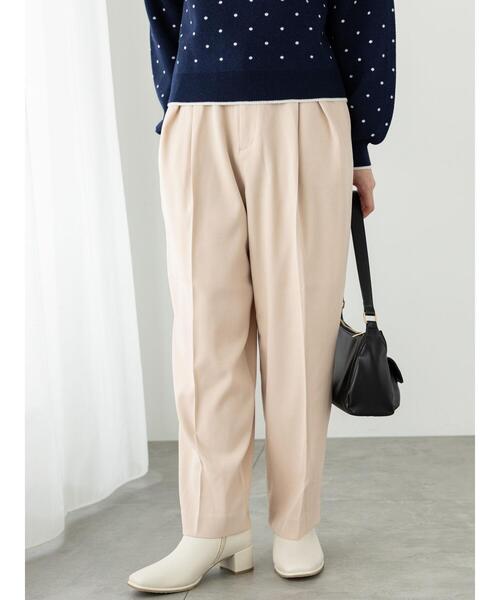 Te chichi TERRASSE（テチチテラス）の「コクーンタックパンツ（その他パンツ・レディース・チャコールグレー/オフホワイト/モカ・F）」の11枚目の写真