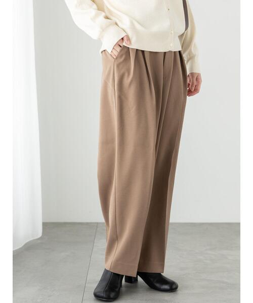 Te chichi TERRASSE（テチチテラス）の「コクーンタックパンツ（その他パンツ・レディース・チャコールグレー/オフホワイト/モカ・F）」の14枚目の写真