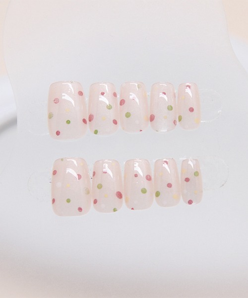 セール】簡単にネイルチップ ハンドネイルチップ ちゅるんネイル風