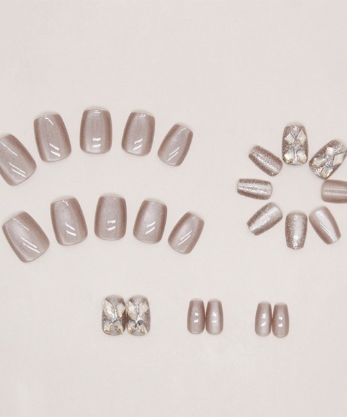 Doux Belle(ドゥーベル)の「簡単にネイルチップ ハンドネイルチップ ちゅるんネイル風(ネイルシール/ネイルチップ・レディース・A/B/C/D/E/F/G/H/I・FREE)」の19枚目の写真