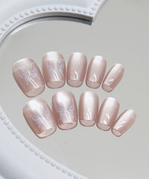 Doux Belle(ドゥーベル)の「簡単にネイルチップ ハンドネイルチップ ちゅるんネイル風(ネイルシール/ネイルチップ・レディース・A/B/C/D/E/F/G/H/I・FREE)」の14枚目の写真