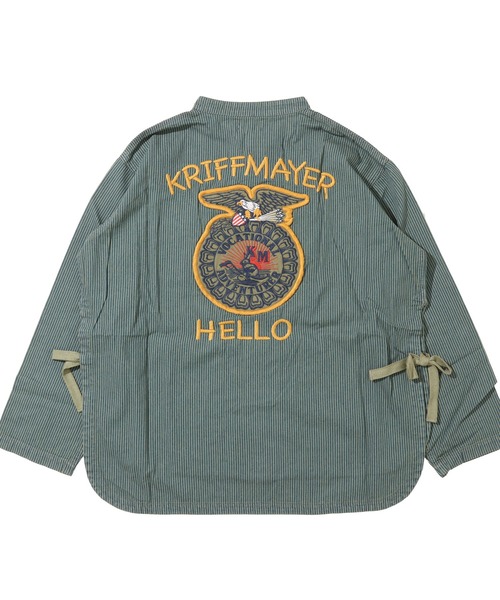 KRIFF MAYER Lady's Collection(クリフメイヤーレディースコレクション)の「FFAスリーピングシャツJK(ミリタリージャケット・レディース・オレンジ/ベージュ/チャコール/カーキ・LARGE/MEDIUM)」の5枚目の写真