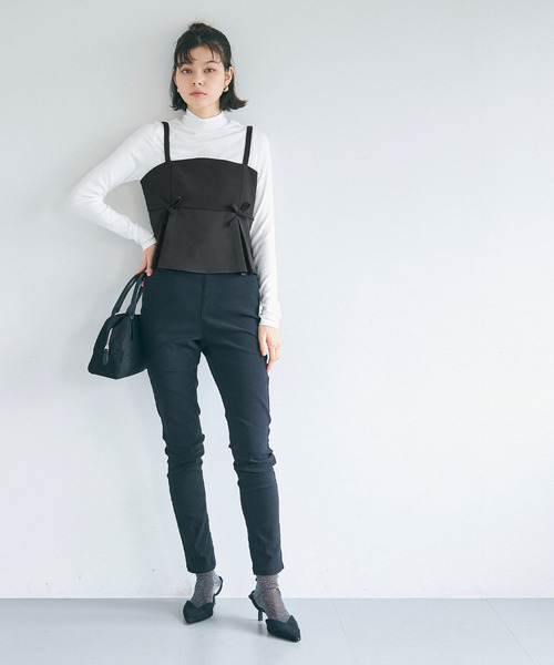 coca（coca）（コカ）の「ダブルクロスリボンキャミソール