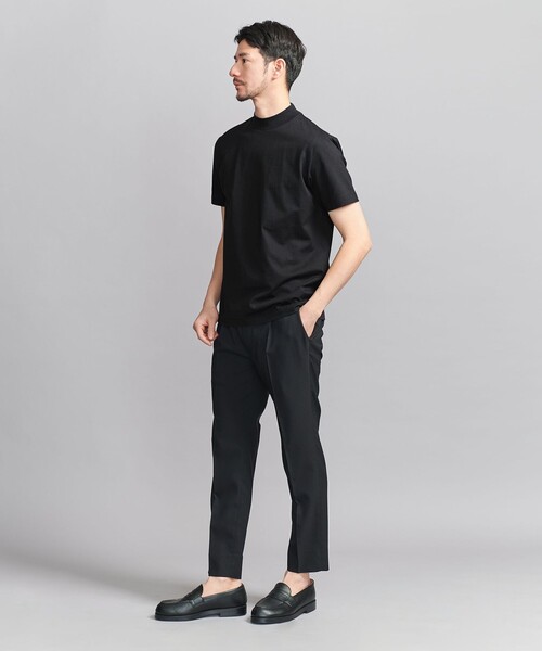 BEAUTY&YOUTH UNITED ARROWS(ビューティーアンドユースユナイテッドアローズ)の「【WEB限定 WARDROBE SMART】クリア ガスコットン モックネック カットソー【抗菌・防臭】(Tシャツ/カットソー・メンズ・ホワイト/ブラック/ナチュラル/ネイビー/ライトグレー/ダークグレー・L/XL/S/M)」の9枚目の写真