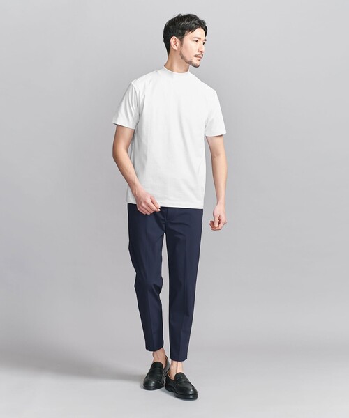 WEB限定 WARDROBE SMART】クリア ガスコットン モックネック