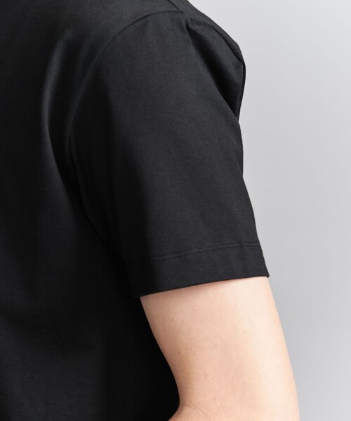 BEAUTY&YOUTH UNITED ARROWS(ビューティーアンドユースユナイテッドアローズ)の「【WEB限定 WARDROBE SMART】クリア ガスコットン モックネック カットソー【抗菌・防臭】(Tシャツ/カットソー・メンズ・ホワイト/ブラック/ナチュラル/ネイビー・L/XL/S/M)」の15枚目の写真