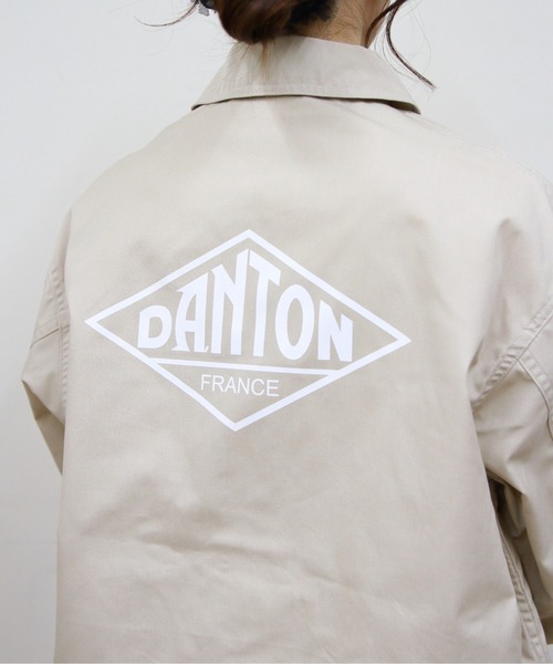 DANTON(ダントン)の「DANTON/ダントン カバーオール T/C COVERALLS DT-A0661 TPP(ナイロンジャケット・レディース・ブラック/ライトベージュ・42/38/40)」の9枚目の写真