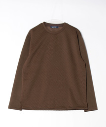 <UNION STATION by MEN'S BIGI>ジャガード×ダンボールバスケットスウェット