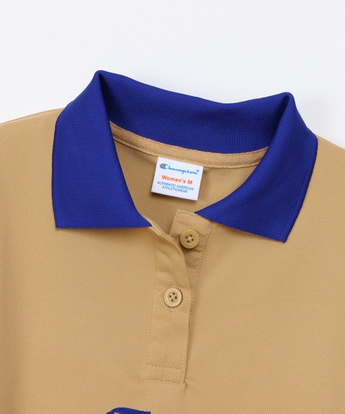 Champion(チャンピオン)の「【Champion/チャンピオン】レディース ポロシャツ(ポロシャツ・レディース・ダークグリーン/ダークネイビー/ベージュ系その他4/ブルー系その他・MEDIUM/LARGE)」の7枚目の写真