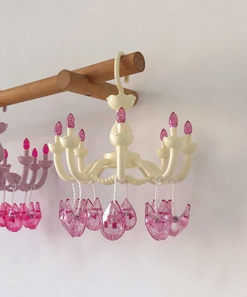 Made in I（メイドインアイ）の「crystal pinch hanger（ランドリーグッズ・レディース・グリーン/アイボリー・FREE）」の5枚目の写真