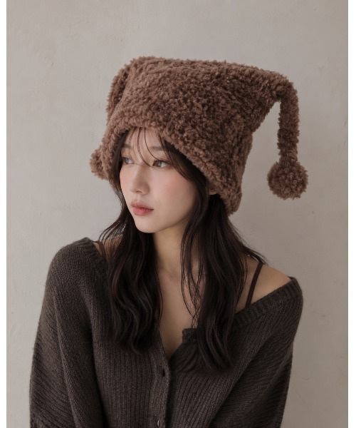 HIKA】ふわふわ猫耳ニットCAP（ニットキャップ/ビーニー）｜HIKA（ヒカ