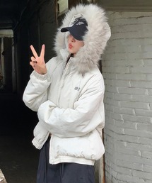 MEMECLE（メメクル）の「【 MEMECLE / メメクル 】2way フェイク ファー ジップブルゾン アウター（ブルゾン）」