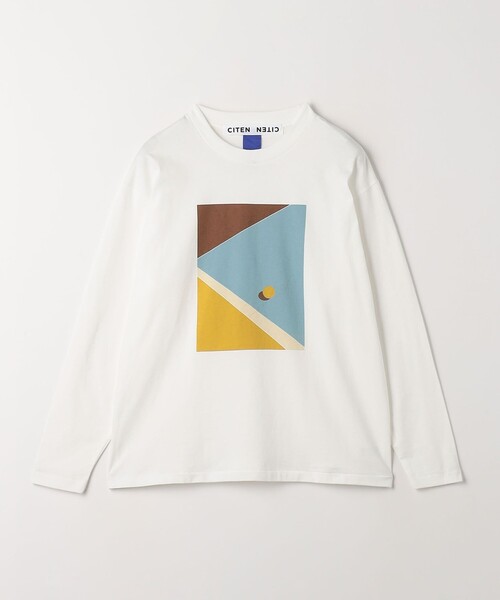 CITEN（シテン）の「＜CITEN＞コートグラフィックロンT（Tシャツ/カットソー・レディース・ネイビー/ライム・FREE）」の11枚目の写真