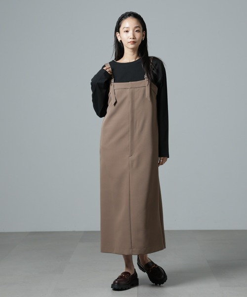 NANO universe（ナノユニバース）の「サイドスリットロングスリーブTシャツ（Tシャツ/カットソー・レディース・ブラック/ホワイト/ネイビー・FREE）」の20枚目の写真