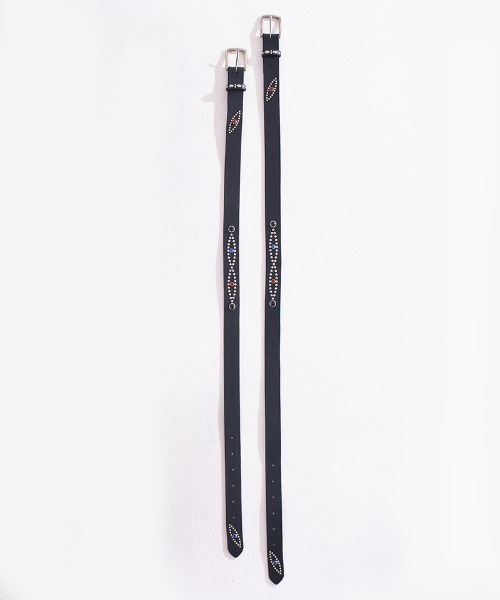 EFFECTEN（エフェクテン）の「mko12562- UTILITY Studs Leather Belt ベルト（ベルト・メンズ・ブラック・2/3）」の7枚目の写真