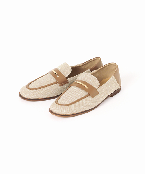 【美品】ルタロン　アツゾコモールド メリージェーン ローファー 茶 24.5 メタルソフトローファー（ローファー）｜LE TALON（ル タロン