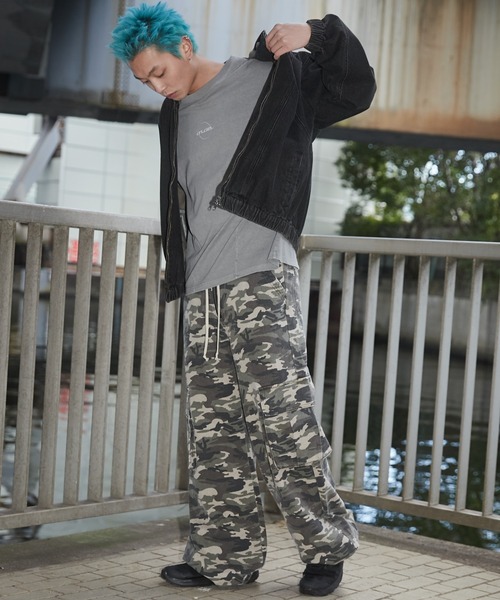 SHORT ROUND/【25年春夏新作】スウィッチングデニムフードブルゾン（デニムジャケット）｜SHORT ROUND（ショートラウンド）