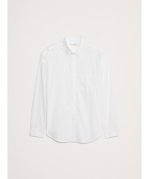 Banana Republic（バナナリパブリック）の「リラックス ポプリンシャツ（シャツ/ブラウス・メンズ・イエロー/ホワイト系その他/ピンク/ホワイト/ライトブルー・S/M/L/XL）」の11枚目の写真