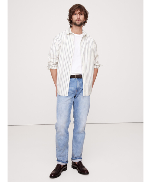 Banana Republic（バナナリパブリック）の「リラックス ポプリンシャツ（シャツ/ブラウス・メンズ・イエロー/ホワイト系その他/ピンク/ホワイト/ライトブルー・S/M/L/XL）」の8枚目の写真