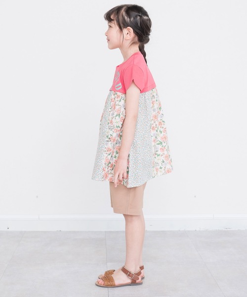 RAGMART（ラグマート）の「リメイク風パッチワークチュニック（ワンピース・キッズ・グリーン/ピンク/グレー・80ｃｍ/90cm/95cm）」の11枚目の写真