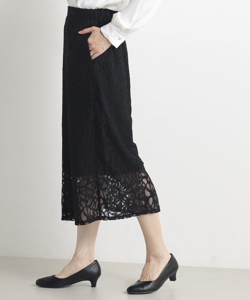 FOUND GOOD（ファウンドグッド）の「O/レースタイトスカート（スカート・レディース・ブラック/ネイビー・L/M/S）」の3枚目の写真
