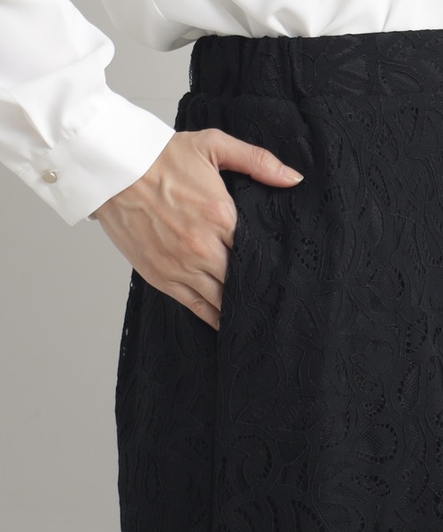 FOUND GOOD（ファウンドグッド）の「O/レースタイトスカート（スカート・レディース・ブラック/ネイビー・L/M/S）」の4枚目の写真