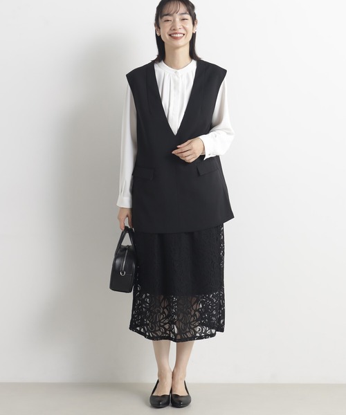 FOUND GOOD（ファウンドグッド）の「O/レースタイトスカート（スカート・レディース・ブラック/ネイビー・L/M/S）」の6枚目の写真