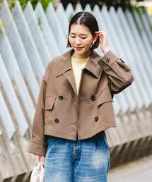 F by ROSSO（エフバイロッソ）の「F by ROSSO　ビッグカラーダブルショートコート（その他アウター）」