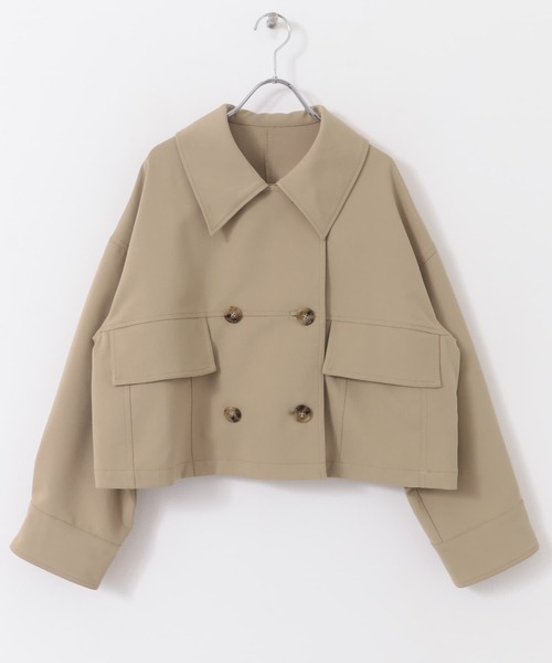 セール】F by ROSSO ビッグカラーダブルショートコート（その他