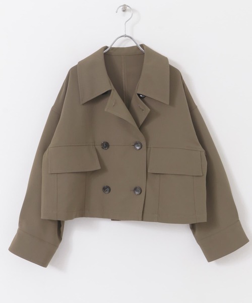 セール】F by ROSSO ビッグカラーダブルショートコート（その他