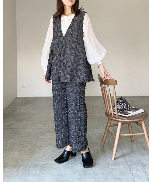 洒落品Ｙ's formenフラノベストＭ 裏地タータンチェックで見事なお洒落っ気 チェック柄 ショート丈 ベスト|m_mefu | Sensounico ONLINE STORE