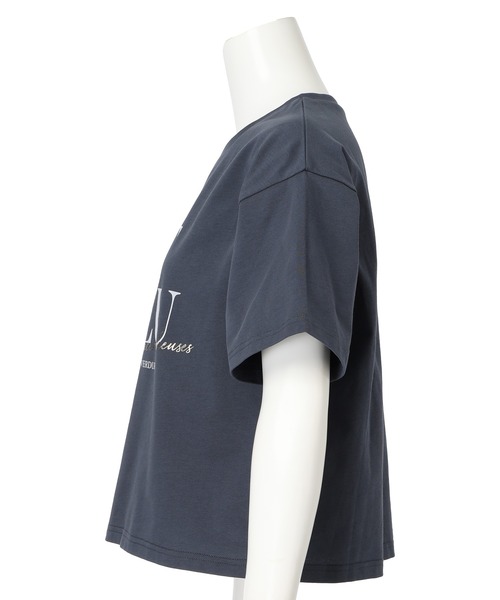 JUSGLITTY(ジャスグリッティー)の「クロップドロゴTシャツ(Tシャツ/カットソー・レディース・ネイビー/モカ/ホワイト/チャコールグレー/ホワイト系その他・2)」の22枚目の写真