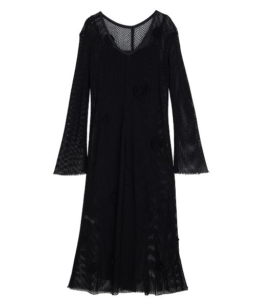 ワンピース HAND 3D MOTIF MESH DRESS AMERI セール】HAND 3D MOTIF MESH DRESS（ワンピース）｜Ameri
