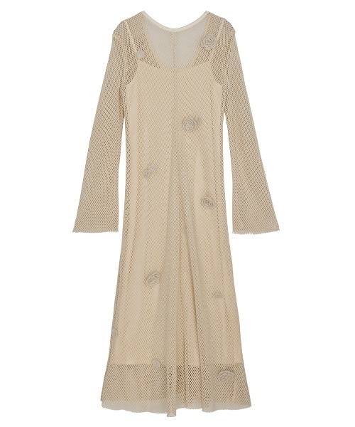 ワンピース HAND 3D MOTIF MESH DRESS AMERI セール】HAND 3D MOTIF MESH DRESS（ワンピース）｜Ameri
