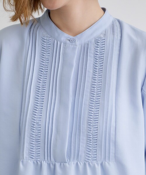 grove（グローブ）の「ピンタックボリュームスリーブブラウス（シャツ/ブラウス・レディース・ブラック/ライトブルー/ブルー系その他2/オフホワイト/イエロー・02/03/01/04/05）」の19枚目の写真