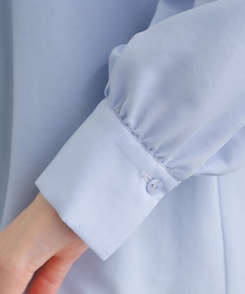 grove（グローブ）の「ピンタックボリュームスリーブブラウス（シャツ/ブラウス・レディース・ブラック/ライトブルー/ブルー系その他2/オフホワイト/イエロー・02/03/01/04/05）」の21枚目の写真