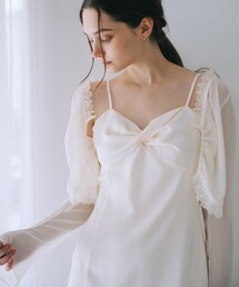 【Sweet掲載】シアー袖フレアレースカーディガン ショート丈 バレエコア 冷房対策 夏服