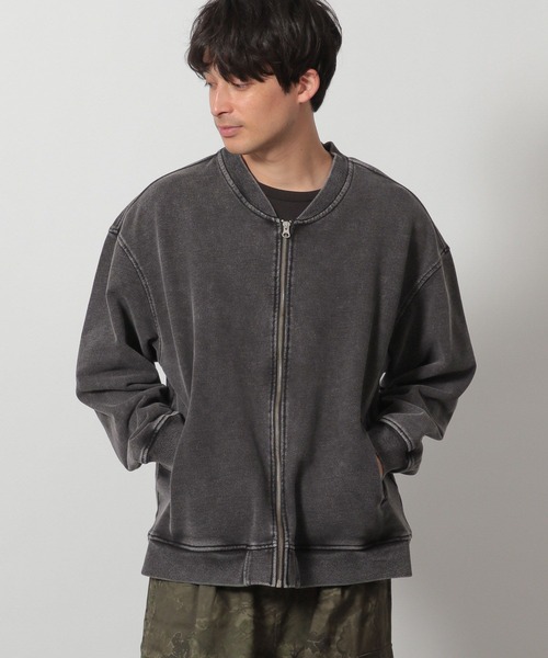 LAKOLE（ラコレ）の「ウォッシュドスウェットブルゾン / 291863（ブルゾン・メンズ・ライトブルー/チャコール・MEDIUM/LARGE）」の4枚目の写真