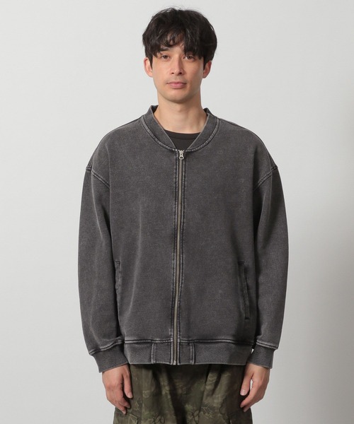 LAKOLE（ラコレ）の「ウォッシュドスウェットブルゾン / 291863（ブルゾン・メンズ・ライトブルー/チャコール・MEDIUM/LARGE）」の7枚目の写真