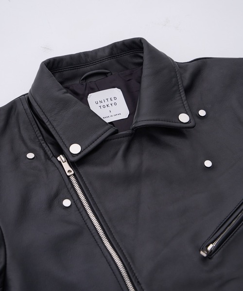 UNITED TOKYO ユナイテッドトウキョウ　ラム　レザー ライダース 4 ラムレザーダブルライダース(1 BLACK): : メンズ｜UNITED TOKYO