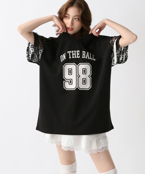 FOREVER 21(フォーエバー トゥエンティーワン)の「【2025SS】レースナンバリングTシャツ(Tシャツ/カットソー・レディース・イエロー/ブラック/ブルー・FREE)」の10枚目の写真