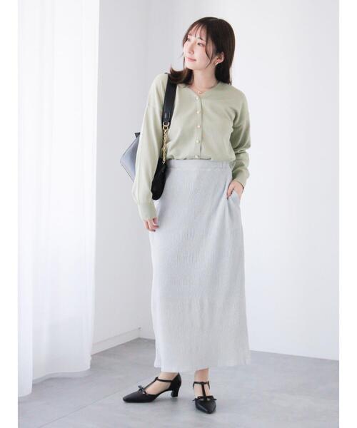 Te chichi TERRASSE（テチチテラス）の「金釦前後2WAYカーディガン（カーディガン/ボレロ・レディース・グリーン/ブルー/ピンク/ブラック・F）」の15枚目の写真