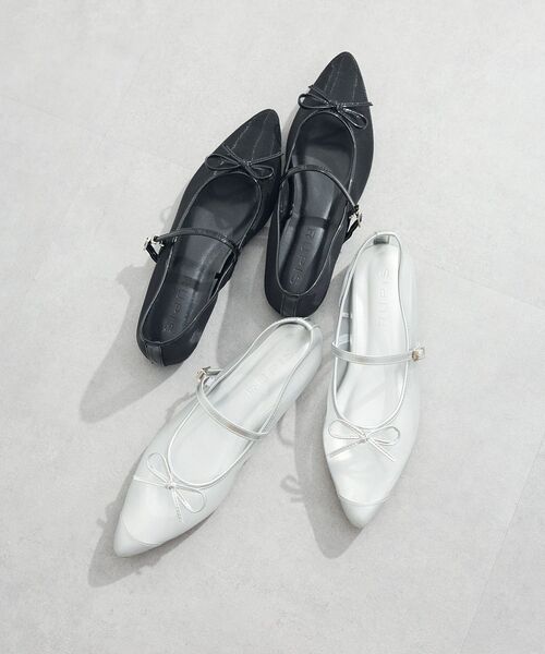 Green Parks(グリーンパークス)の「RUPIS. メッシュポインテッドメリージェーン(パンプス・レディース・シルバー/ブラック・S/M/L/XS/XL)」の3枚目の写真